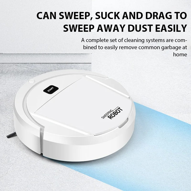 Automatic Portable Mini Home Floor Robotic Vacuum Cleaner with USB Rechargeable Function