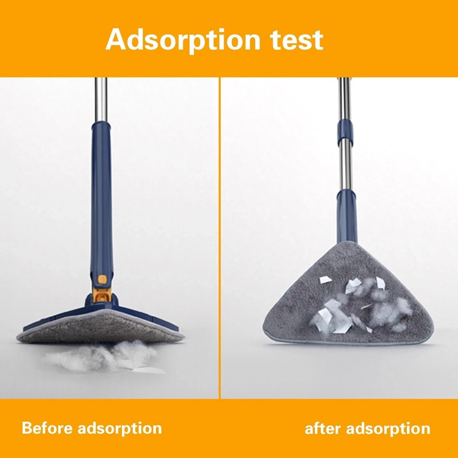 Telescopic Triangle Mop 360° Rotatable Adjustable Cleaning Mop