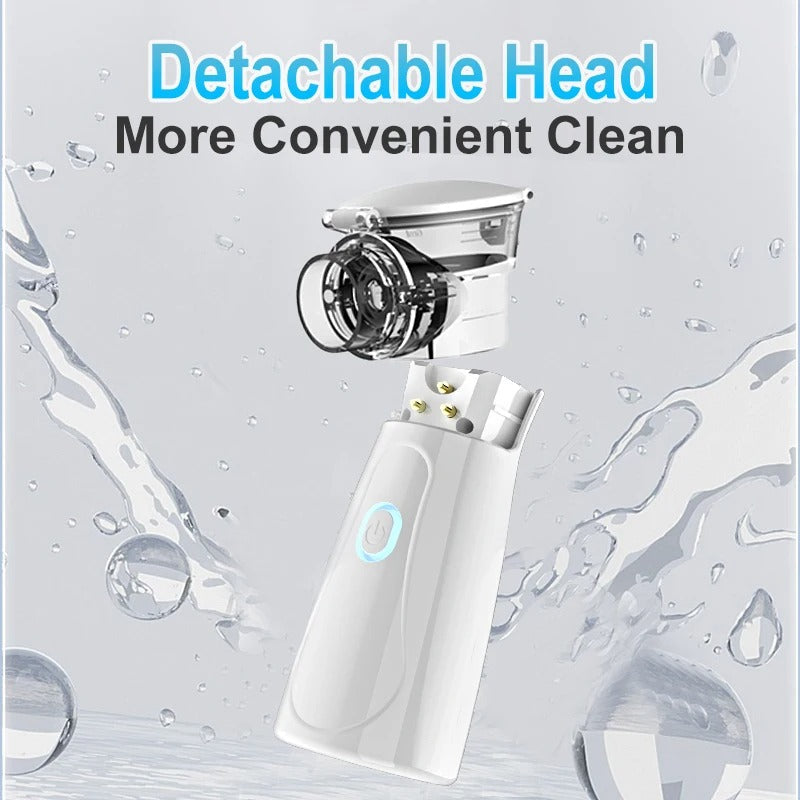 Portable Hand Nebulizer Inhalator - Silent Steam Nasal Humidifier Inhaler Nebulizer Asthma
