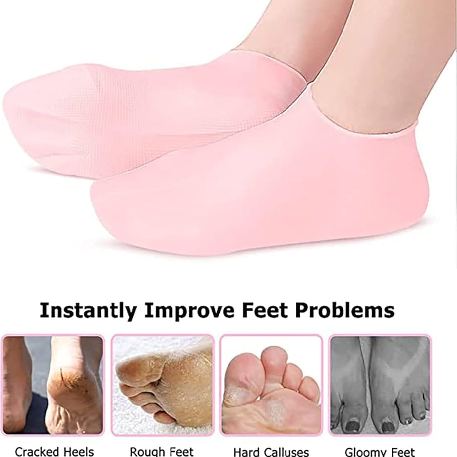 Silicone Moisture Socks For Foot care(Buy 1 Get 1 Free)