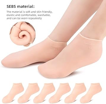 Silicone Moisture Socks For Foot care(Buy 1 Get 1 Free)