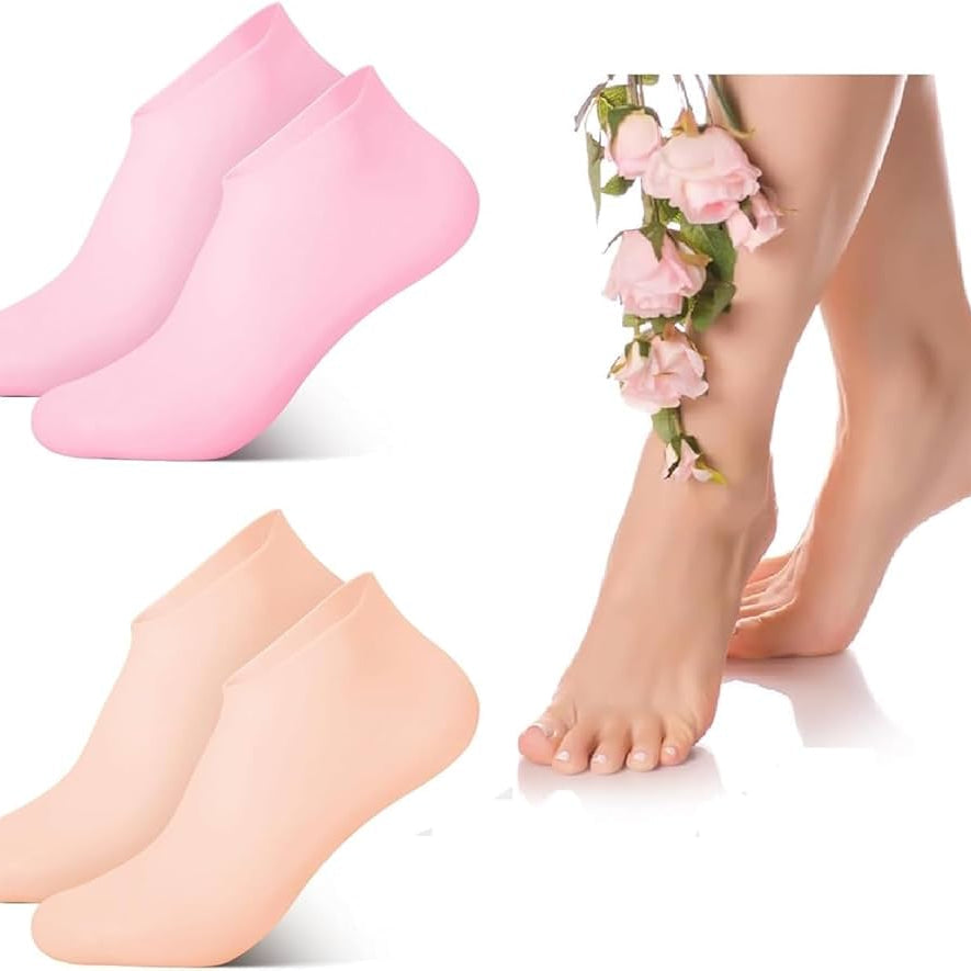Silicone Moisture Socks For Foot care(Buy 1 Get 1 Free)