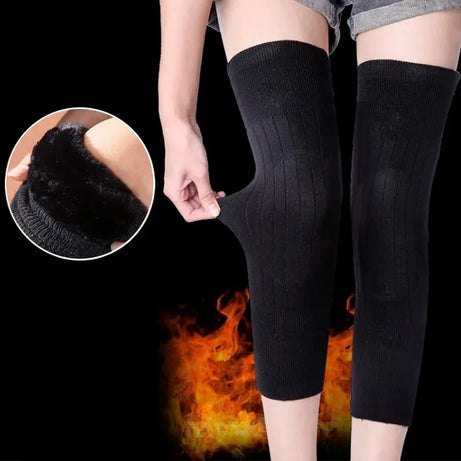 2 Pcs Warm Wool Knee Pads
